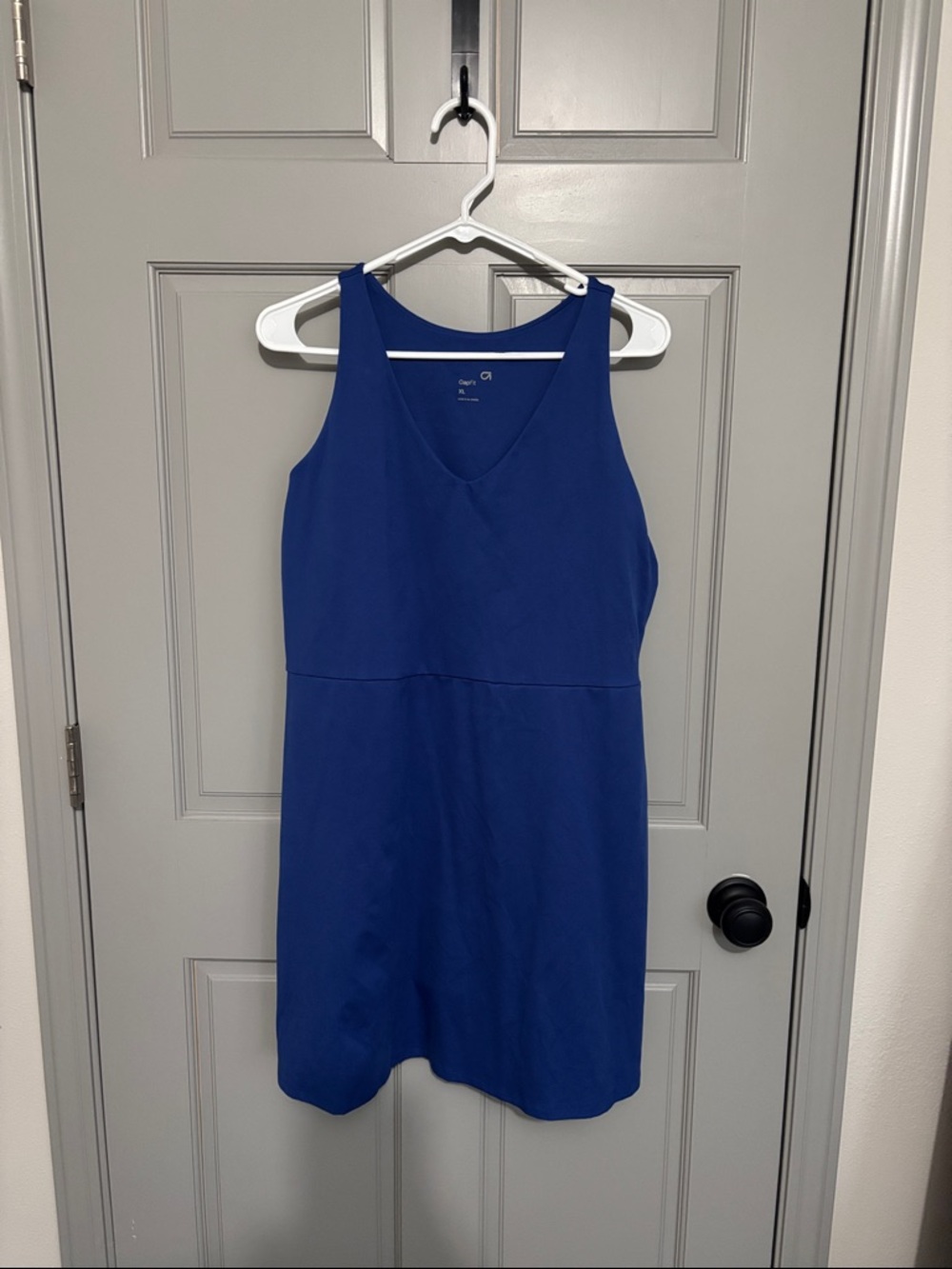GAP Sleeveless V-Neck Cobalt Athletic Dress